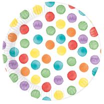 Vienkartinės lėkštės Dots 93448, Ø 23 cm, 8 vnt.