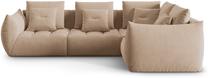 Modulinė sofa Micadoni Home Bloom Casino, smėlio ruda sp., dešininė, 316 x 216 cm x 95 cm