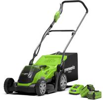 Akumulatora zāles pļāvējs Greenworks G40LM35K2x, 35 cm