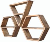 Sieninė lentyna Kalune Design Aa061, riešuto sp., 37 cm x 11 cm x 42 cm
