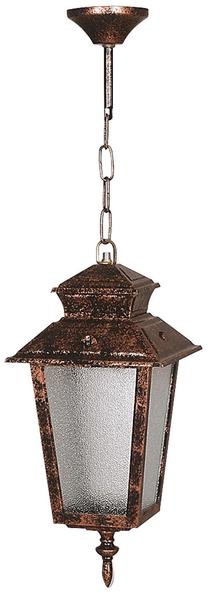 Lauko pakabinamas šviestuvas Opviq BFE-68211-BKR, 60W, E27, IP65, ruda sp., 18 cm x 50 cm
