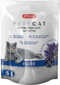 Kačių kraikas Zolux Purecat, silikoninės granulės, 5 l