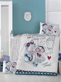Bērnu gultas veļas komplekts Mijolnir Travel Bears 121VCT2029, daudzkrāsaina, 100 x 150 cm