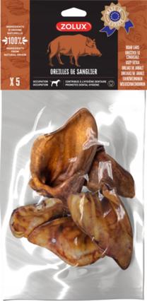 Лакомство для собак Zolux Wild Boar's Ear, мясо кабана, 0.13 кг, 5 шт.