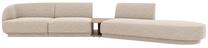 Modulinė sofa Micadoni Miley Haga30, smėlio sp., dešininė, 360 x 167 cm x 70 cm