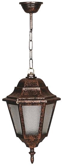 Lauko pakabinamas šviestuvas Opviq BFE-68206-BKR, 60W, E27, IP65, ruda sp., 23 cm x 55 cm