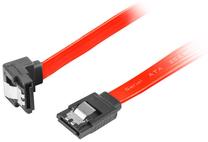 Vads Lanberg SATA To SATA 6 Gb/s Angled Red SATA, SATA, 0.7 m, sarkana krās.