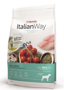 Kuiv koeratoit Italian Way Hypoallergenic Adult, forell, 12 kg
