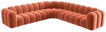 Modulinė sofa Micadoni Lupine Sal12, koralinė sp., 309 x 309 cm x 70 cm
