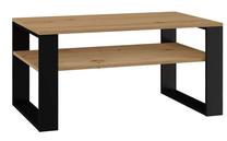Kavos staliukas Modern 1P, ąžuolo sp./juoda sp., 90 cm x 58 cm x 50 cm