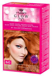 Kраска для волос Kallos Glow, 843 coral red цв., 843 Coral Red, 40 мл