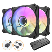 Oro aušintuvas korpusui darkFlash Infinity 8 3-Pack + Hub, 120 mm x 25 mm