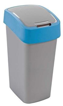 Šiukšliadėžė Curver FlipBin, mėlyna sp./sidabro sp., 50 l, 65.3 cm x 29.4 cm
