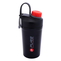 Sporta pudeles un šeikeri Pure2Improve Thermo Shaker, melna krās., 0.6 l