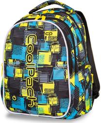 Skolas mugursoma CoolPack LED, zila krās./melna krās./dzeltena krās., 44 cm x 20 cm x 32 cm