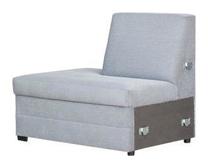 Modulinė sofa Bodzio Alka/Karmona, pilka sp., 95 x 76 cm x 86 cm