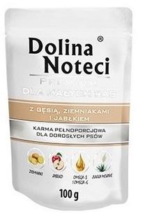 Mitrā barība (konservi) suņiem Dolina Noteci Premium Potatoes And Apples, zoss gaļa/kartupeļi, 0.1 kg