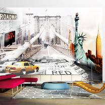 Fototapete Artgeist New York Streets LNEW010106, 140 cm x 140 cm