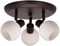 Светильник потолочный Candellux Lighting Grano 98-43207, E14, 3 x 40 Вт, белый цв. / черный цв.