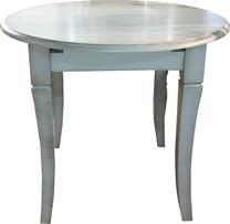 Stalas išskleidžiamas Mebin Afrodita 90, aukso sp./balta sp., 90 - 130 cm x 90 cm x 76 cm