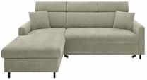 Kampinė sofa - lova Verde Otto 55, pilka sp., kairinė, 175 x 218 cm x 98 cm