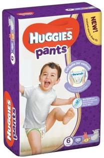 Sauskelnės Huggies, 6 dydis, 25 kg, 30 vnt.