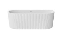 Vonia, laisvai pastatoma Besco Leya, 150 cm x 75 cm x 58 cm, asimetrinė, chromo sp.