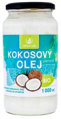 Kūno aliejus Allnature Premium Bio Organic Virgin Coconut Oil, 1000 ml