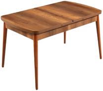 Stalas išskleidžiamas Kalune Design Barok, riešuto sp., 132 cm x 78.5 cm x 80 cm