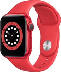 Viedais pulkstenis Apple Watch 6 GPS 40mm, sarkana krās.