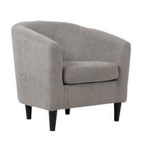 Krėslas Home4you Wester 21596, šviesiai pilka sp., 76 cm x 68.5 cm x 74 cm
