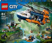 Konstruktors LEGO® City Džungļu pētnieka helikopters bāzes nometnē 60437