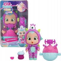 Lelle ar aksesuāriem Cry Babies Magic Tears Jumpy Monsters Fuzz, 14.5 cm, zila krās.