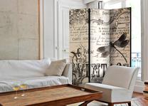 Širma Artgeist Vintage Correspondence Paravent499, įvairių spalvų, 135 cm x 172 cm