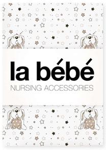 Kūdikių patalynės komplektas La bebe 55659, 100 x 135 cm, balta/smėlio ruda