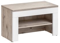 Batų dėžė ASM Gustavo Type F, ąžuolo/balta, 60 cm x 35 cm x 40 cm