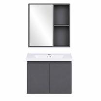 Vannas istabas mēbeļu komplekts ModernHome TKJ-BC-65-4, pelēka krās., 45.5 cm x 57 cm x 103 cm
