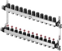 Kolektors Uponor 1140843, regulējams, 12 gredzeni