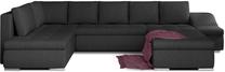 Kampinė sofa Giovanni Inari 96, tamsiai pilka sp., dešininė, 200 x 340 cm x 88 cm