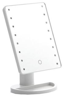 Spogulis InnovaGoods LED Tabletop, ar gaismu, stāvošs, 17 cm x 27 cm, balta krās.