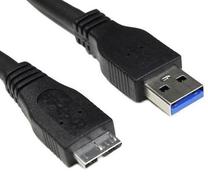 Kabelis Akyga USB-A - microUSB AK-USB-13 Micro USB B male, USB 3.0 A male, 1.8 m, melna krās.