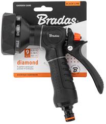 Laistymo pistoletas Bradas Black Line Diamond ECO-2078K, daugiafunkcinis/reguliuojamas