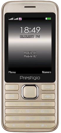 Telefons ar pogām Prestigio Grace A1, 32 MB, zelta krās.