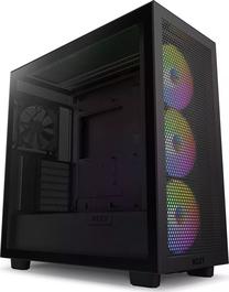 Kompiuterio korpusas NZXT H7 Flow RGB, skaidri sp./juoda sp.