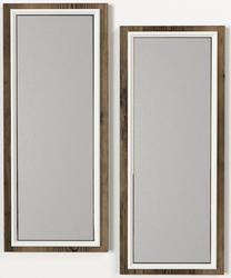 Spogulis Kalune Design Sansa, stiprināms, 29.5 cm x 70 cm, brūna krās.