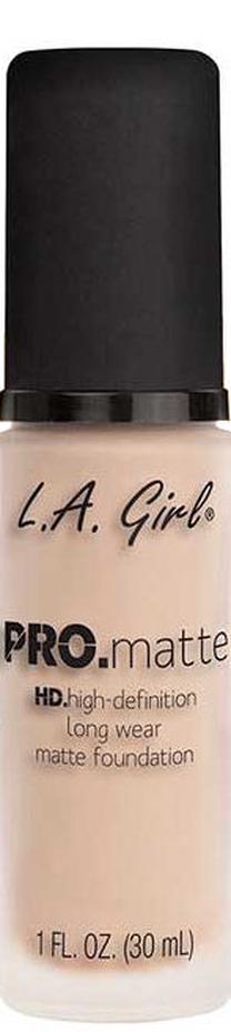 Skystas makiažo pagrindas L.A. Girl PRO Matte Foundation, dramblio kaulo sp., glm671 ivory, 30 ml