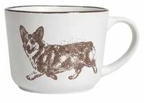 Puodelis Homla Bonti Corgi, ruda sp./balta sp., 0.4 l