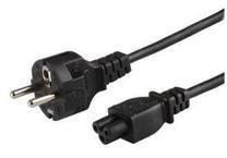 Laidas Savio CL-81A IEC320 C5, Schuko, 1.8 m, juoda sp.