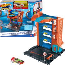 Автомобильная стоянка Mattel Hot Wheels Downtown Car Park HDR28, многоцветный
