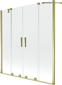 Vannas siena Mexen Velar Duo II, 160 cm x 150 cm, zelta krās./rūdītais